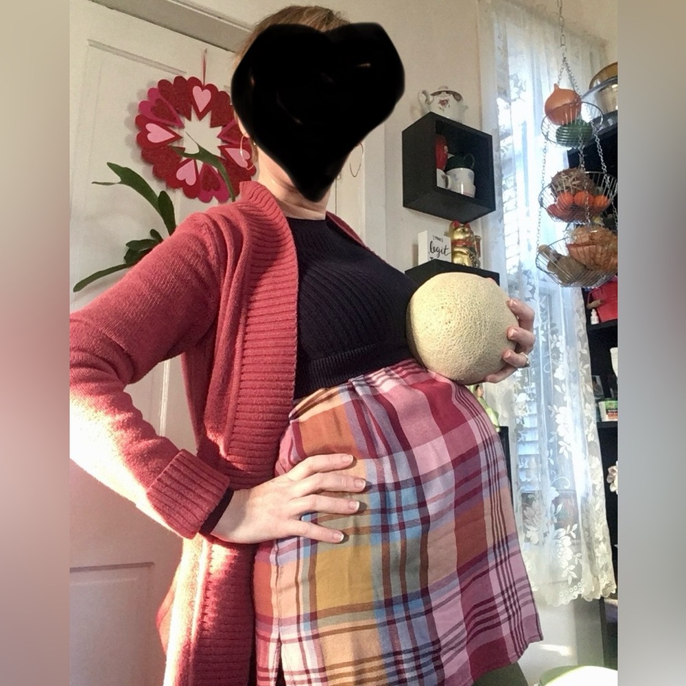 EUC Motherhood Maternity Sweater Flannel Top 🍁🤰🍂